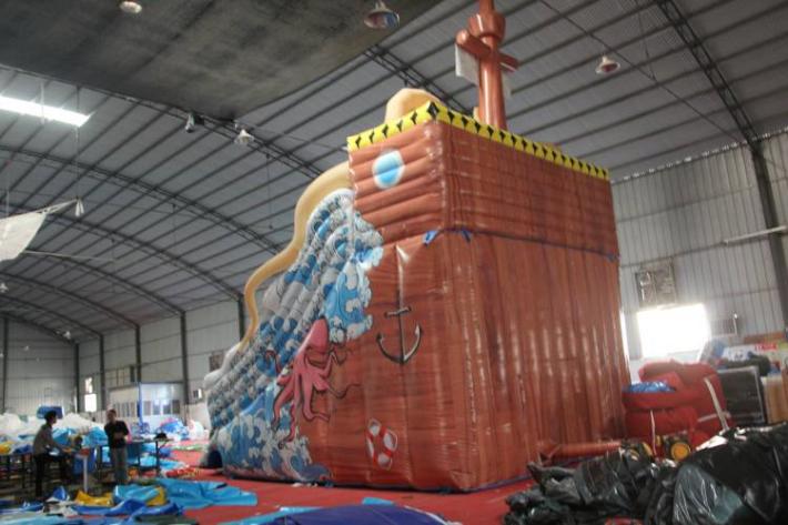 Blue Sea Wave Slide Fws 102 Fun World Inflatables