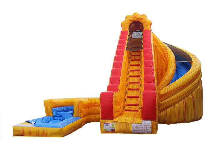 Ft Water Curve Slide Fws Fun World Inflatables