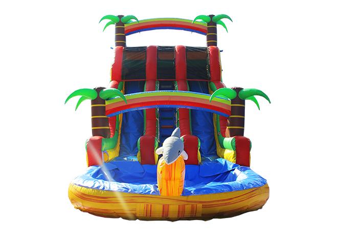 Tropical Yellow Marble water slide FWS162