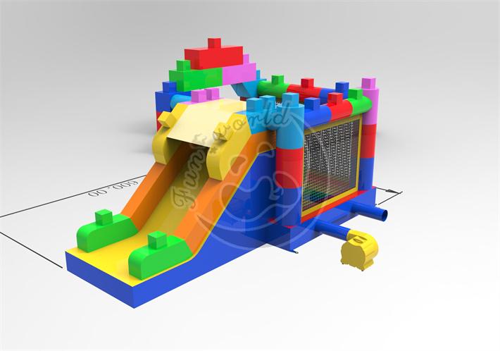 Lego Bounce house with slide  FWND07