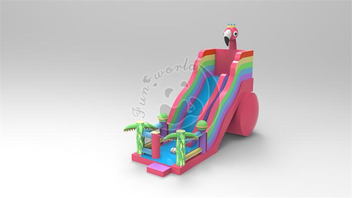 Flamingo Inflatable Slide FWND14
