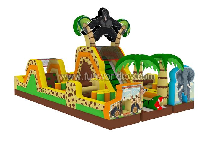 Inflatable Safari Obstacle Course FWP162