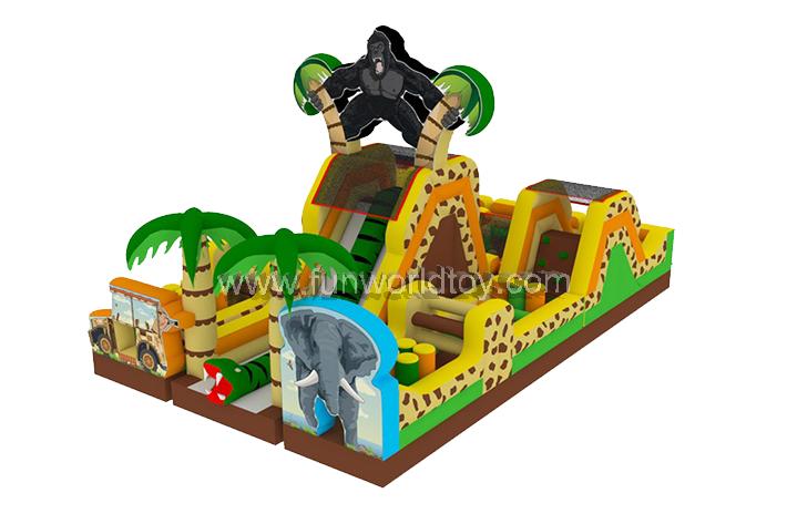 Inflatable Safari Obstacle Course FWP162
