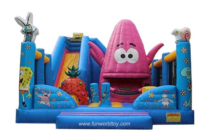 Spongebob And Patrick Star Inflatable Funland FWF121