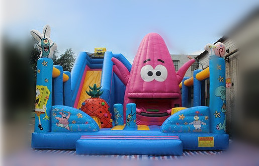 Spongebob And Patrick Star Inflatable Funland FWF121