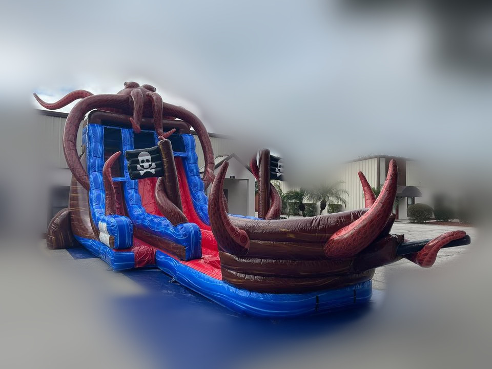 Inflatable Octopus Water Slide FWS196