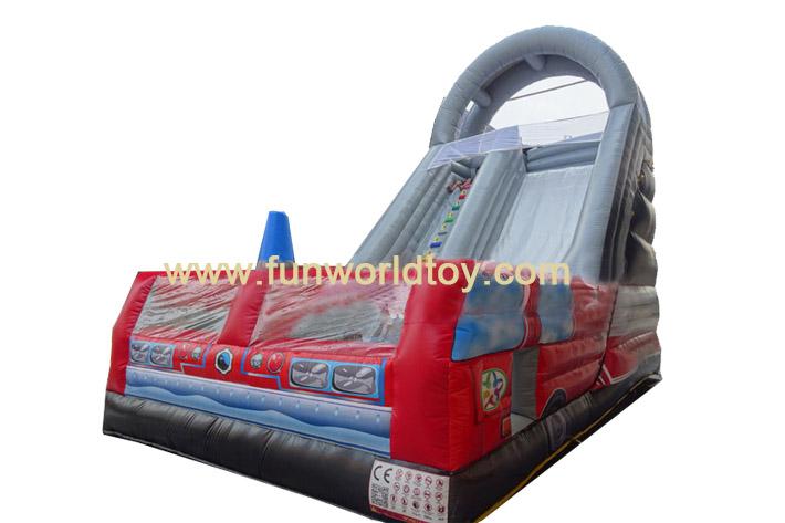 Inflatable Fire Car Slide FWD211