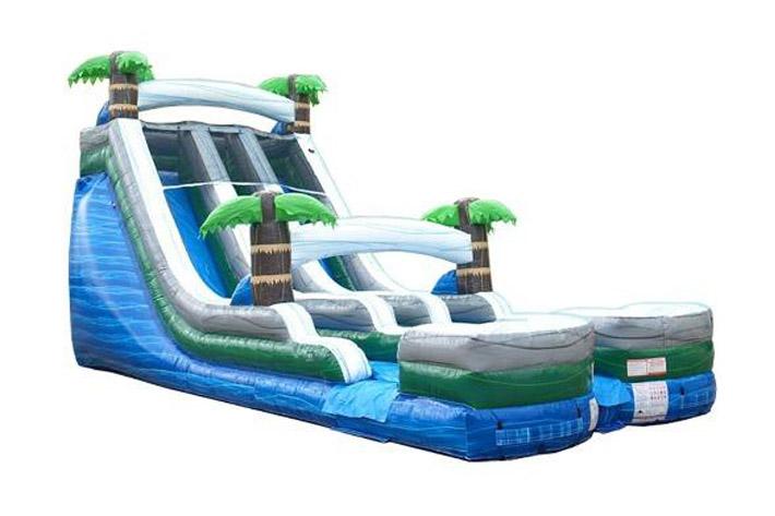 18ft Tropical Marble Double Way Water Slide FWS213