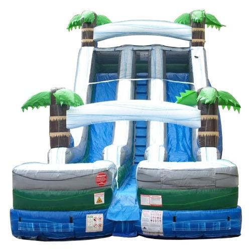 18ft Tropical Marble Double Way Water Slide FWS213