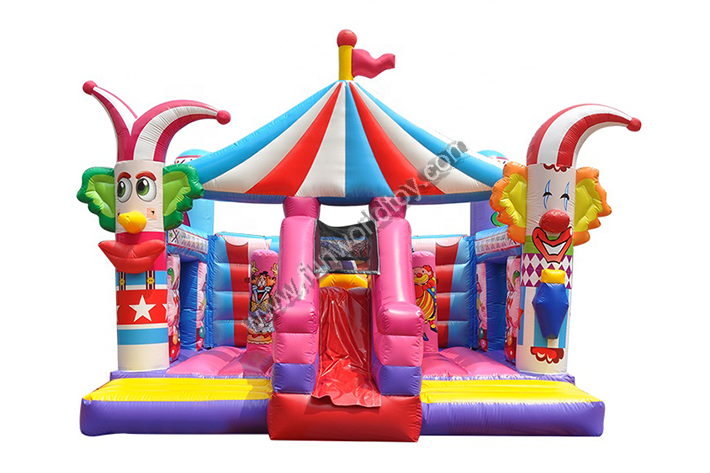 Circus clown home inflatable bouncer  FWZ222
