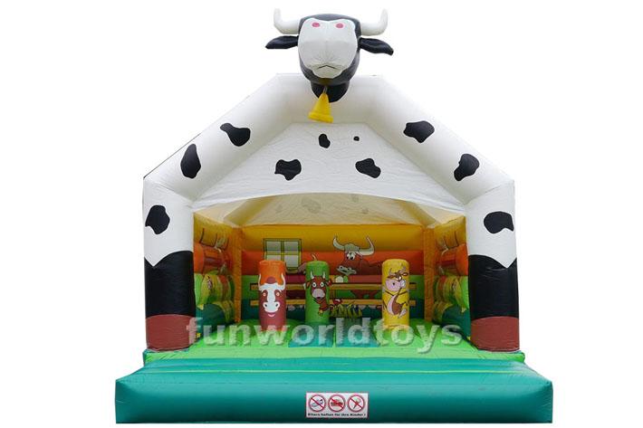 Inflatable Cow bounce house FWC235