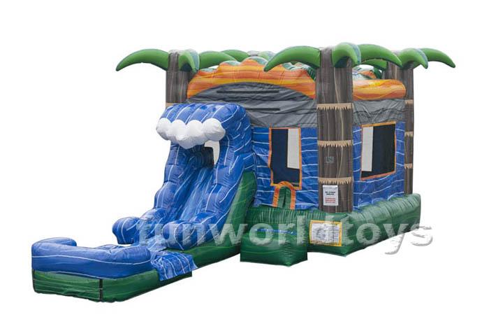 Palm tree wave inflatable combo FWZ232