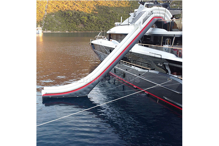 Popular inflatable yachts water slide FWS397