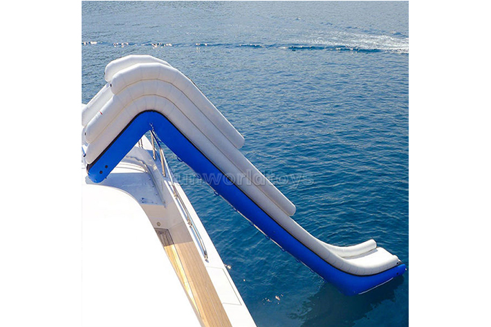 Popular inflatable yachts water slide FWS397