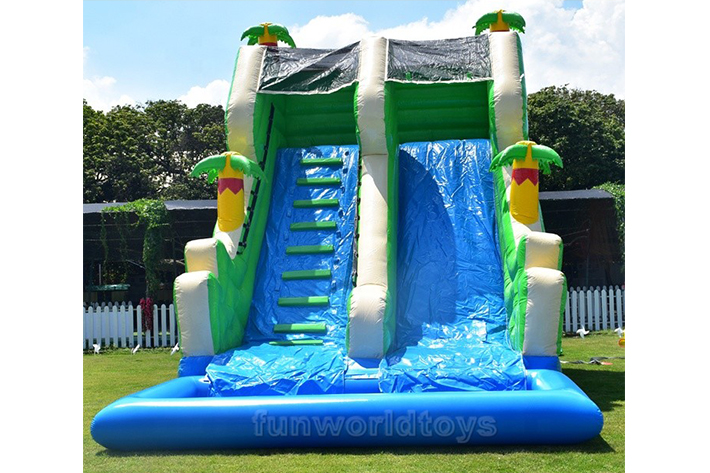 Palm tree inflatable water slides FWS395