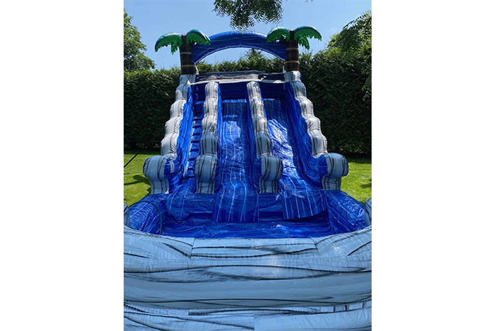 Great inflatable wave and tree water slide FWS392