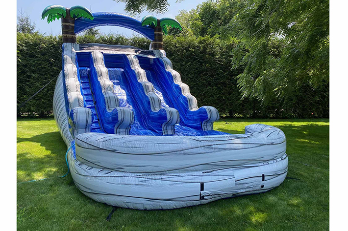 Great inflatable wave and tree water slide FWS392
