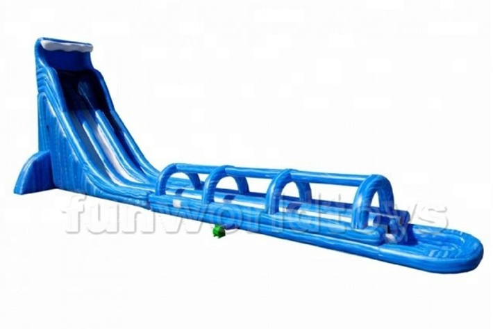 Big 100ft inflatable long water slide FWS391