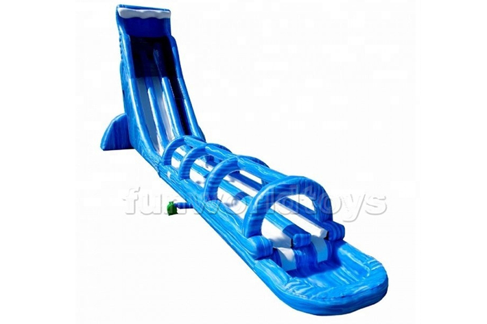 Big 100ft inflatable long water slide FWS391