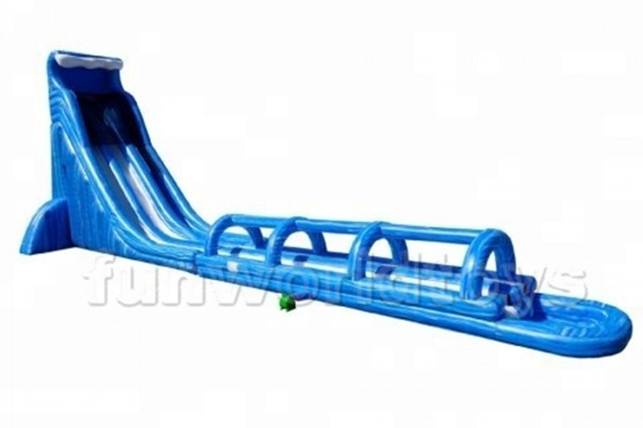 Big 100ft inflatable long water slide FWS391