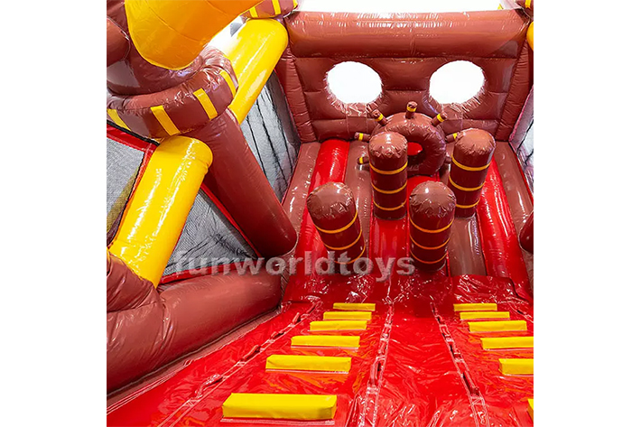 Pirate inflatable obstacle course FWS390