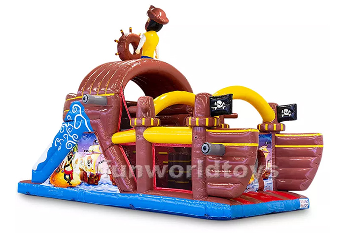 Pirate inflatable obstacle course FWS390