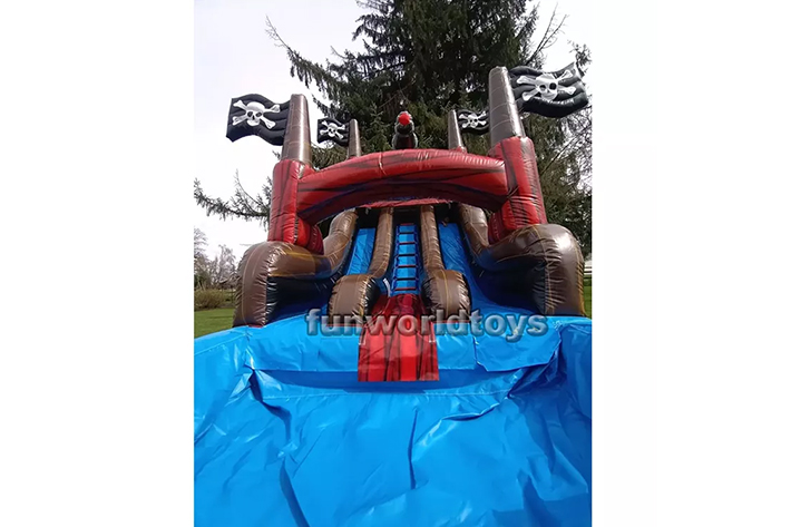 Cheap commercial pirate water slides FWS384