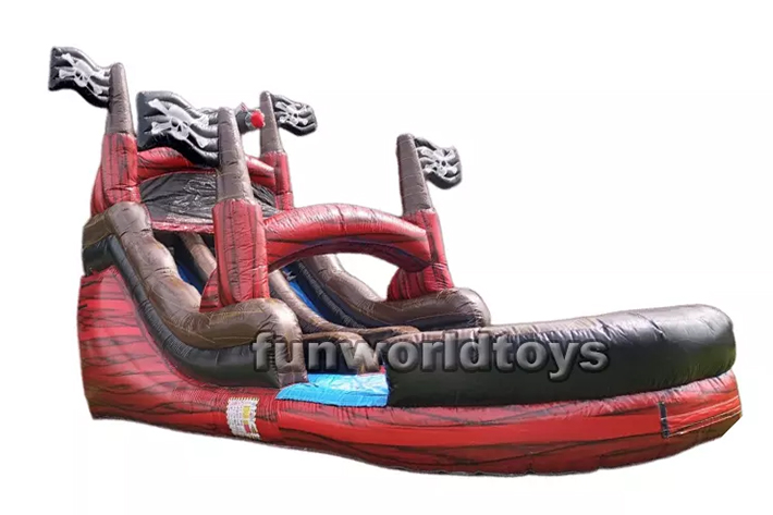 Cheap commercial pirate water slides FWS384