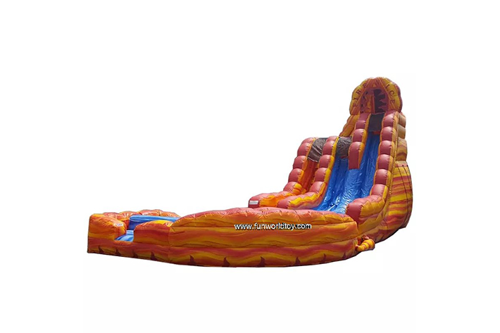 Fire Nice inflatable double lane Slide FWS372