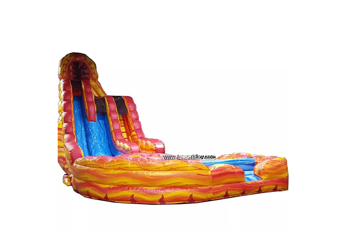 Fire Nice inflatable double lane Slide FWS372