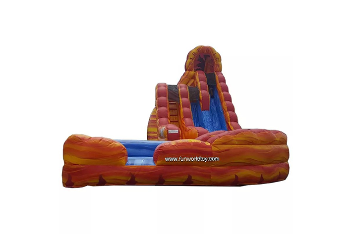 Fire Nice inflatable double lane Slide FWS372