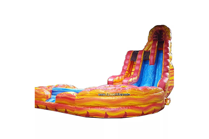 Fire Nice inflatable double lane Slide FWS372