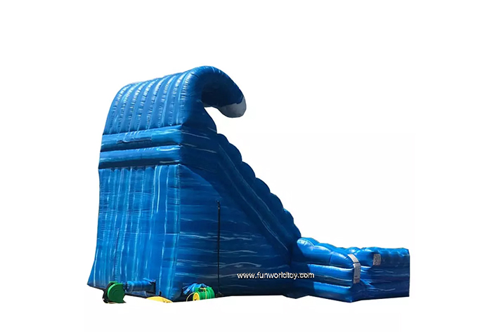 Blue Monster Wave Inflatable Water Slide FWS369