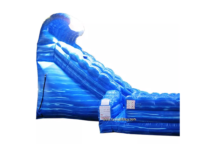 Blue Monster Wave Inflatable Water Slide FWS369