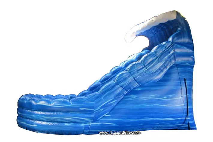 Blue Monster Wave Inflatable Water Slide FWS369