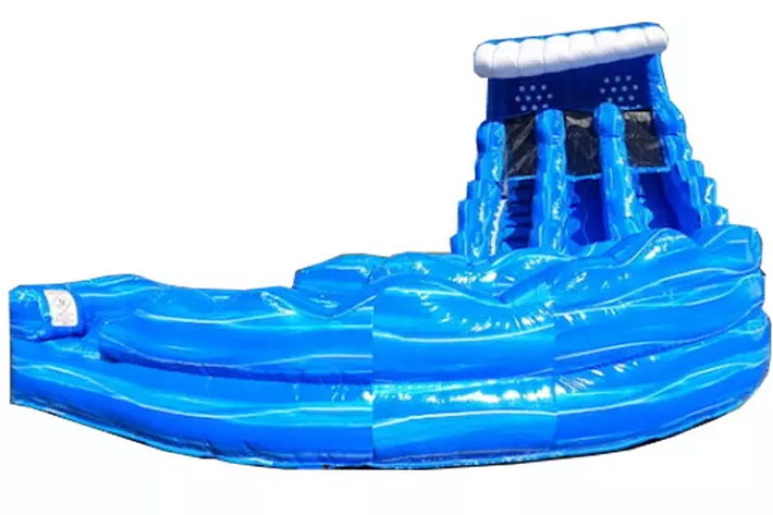 Blue Hurricane Curve Water Slide FWS364