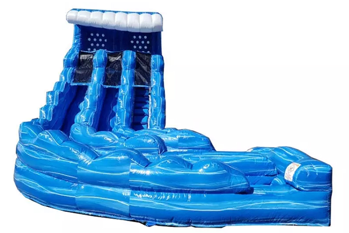 Blue Hurricane Curve Water Slide FWS364