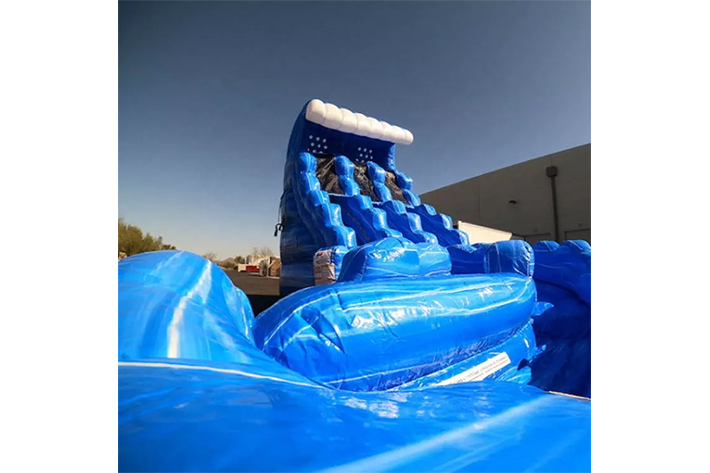 Blue Hurricane Curve Water Slide FWS364