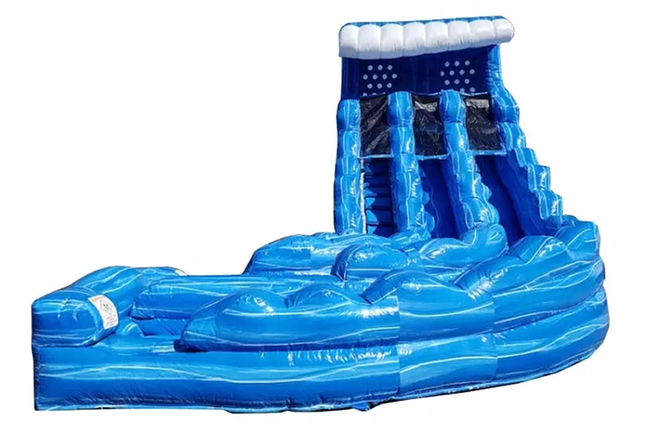 Blue Hurricane Curve Water Slide FWS364