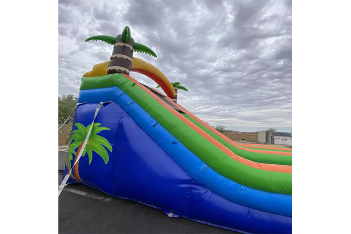 Double Splash Dual Lane Inflatable Water Slides FWS363