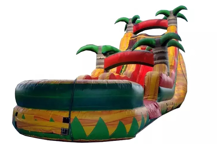 Palm tree inflatable water slide FWS359