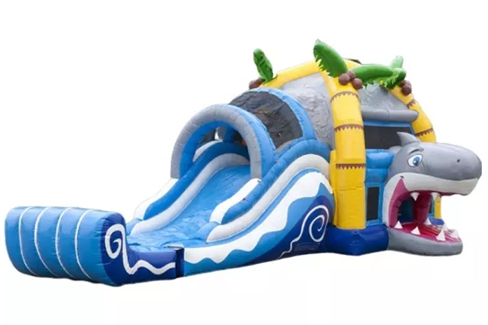 Shark inflatable water slides FWS357