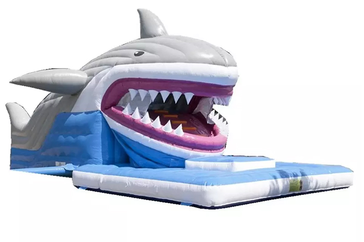 Shark inflatable water slides FWS357