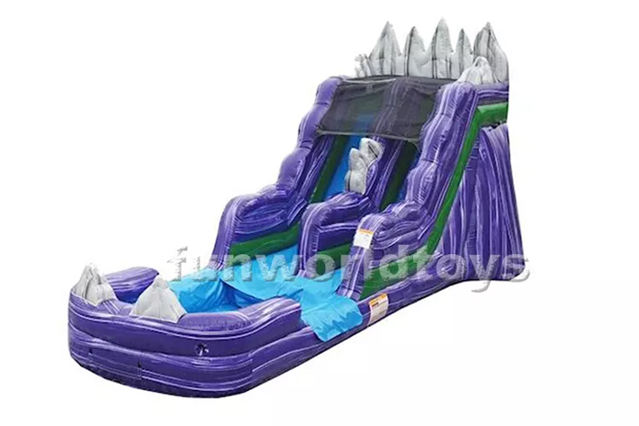 16' inflatable water slide with pool FWS356