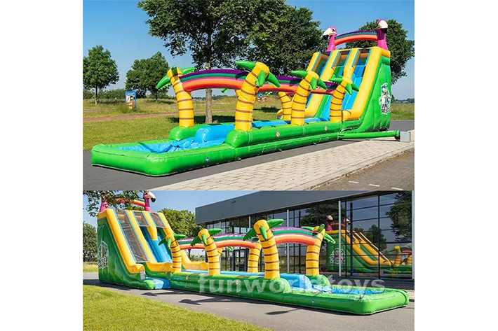 Jungle Water Inflatable Slide FWS355