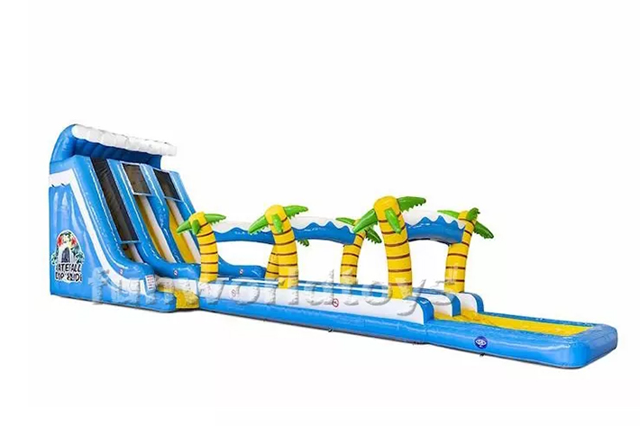 Drop double lanes inflatable water slide FWS354