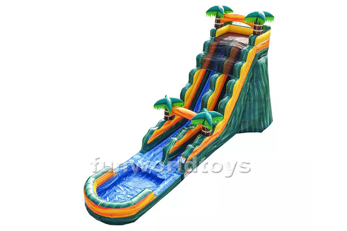 Popular palm tree water slides FWS337