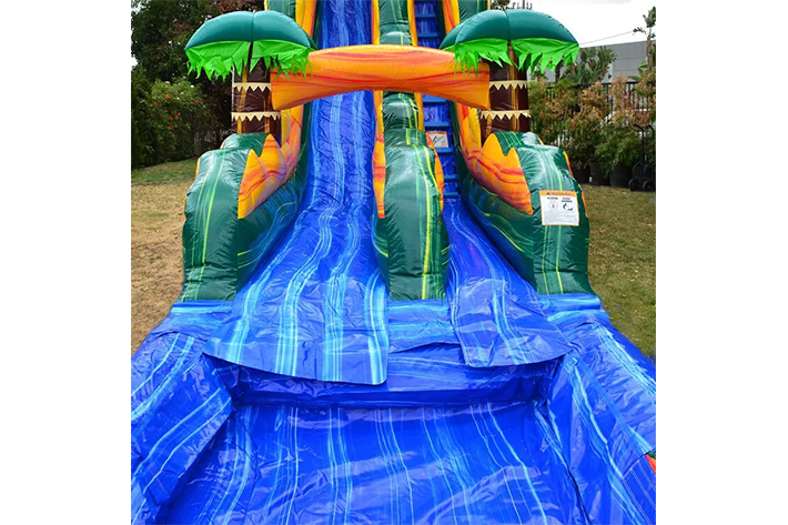 Popular palm tree water slides FWS337