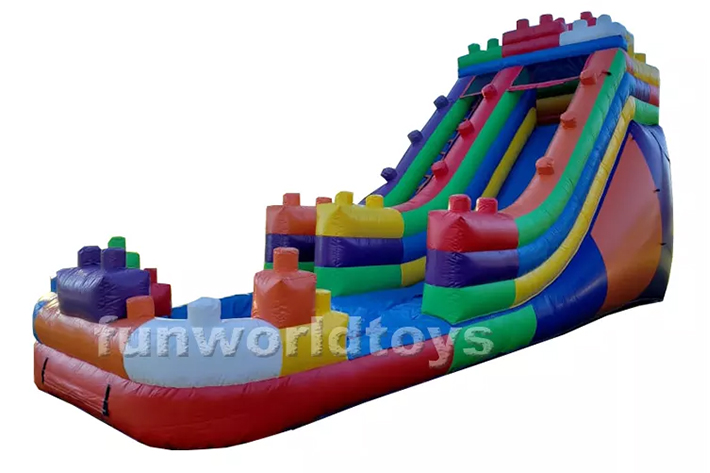 Building block Inflatable water slides FWS333