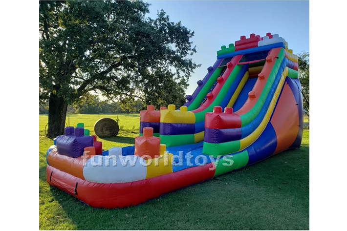 Building block Inflatable water slides FWS333